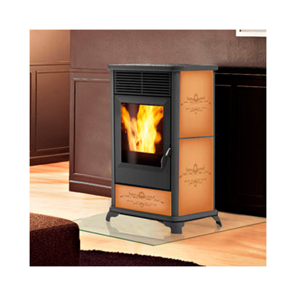 Italiana Camini Stufe A Pellet stufa a pellet italiana camini classica 8kw bordeaux Italiana Camini Stufe A Pellet stufa a pellet italiana camini classica 8kw bordeaux
