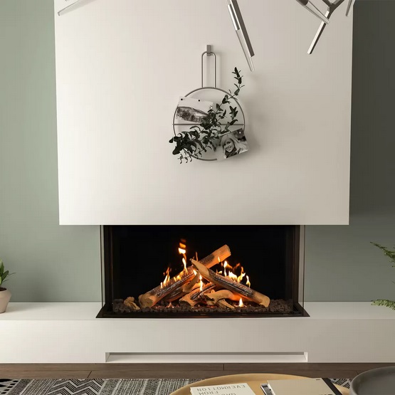 Camini Gas British Fires Panorama 110 H Real Logs trulli