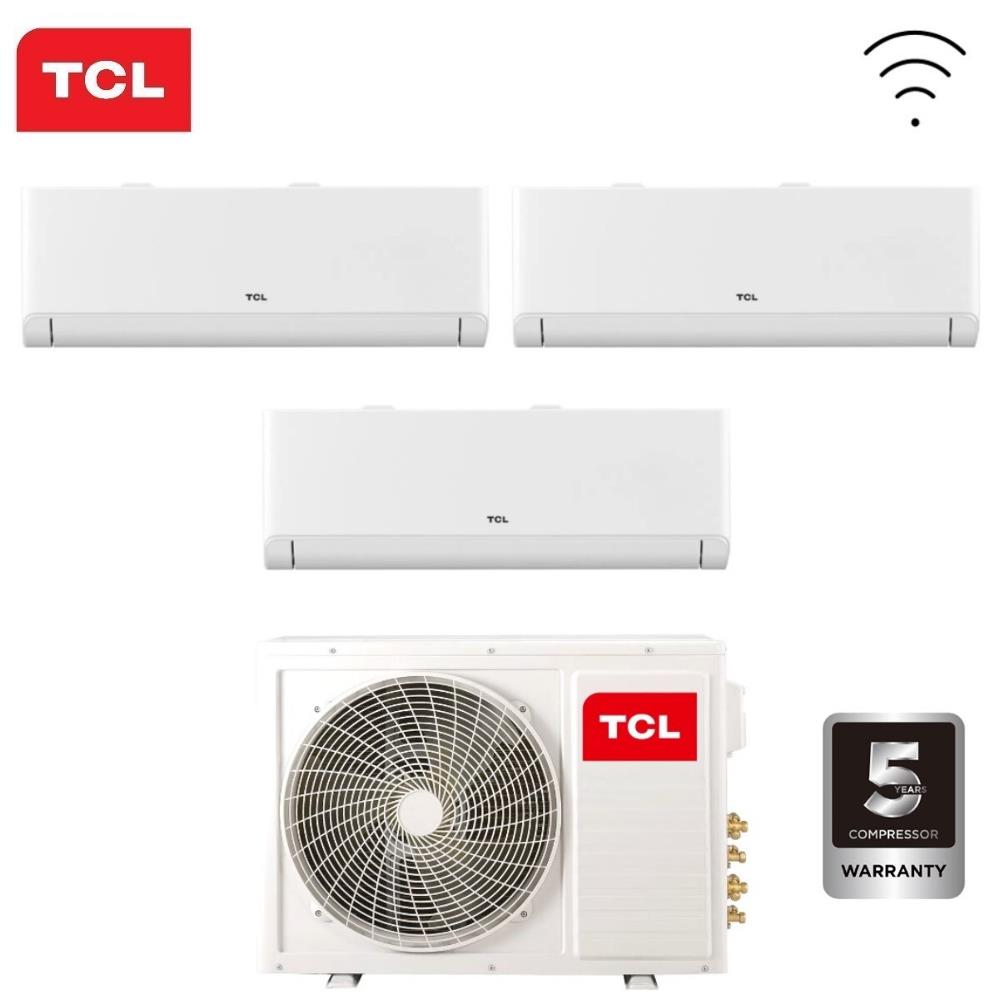 CONDIZIONATORE TCL TRIAL SPLIT BREEZEIN P5 9000+9000+18000 BTU INVERTER MT27