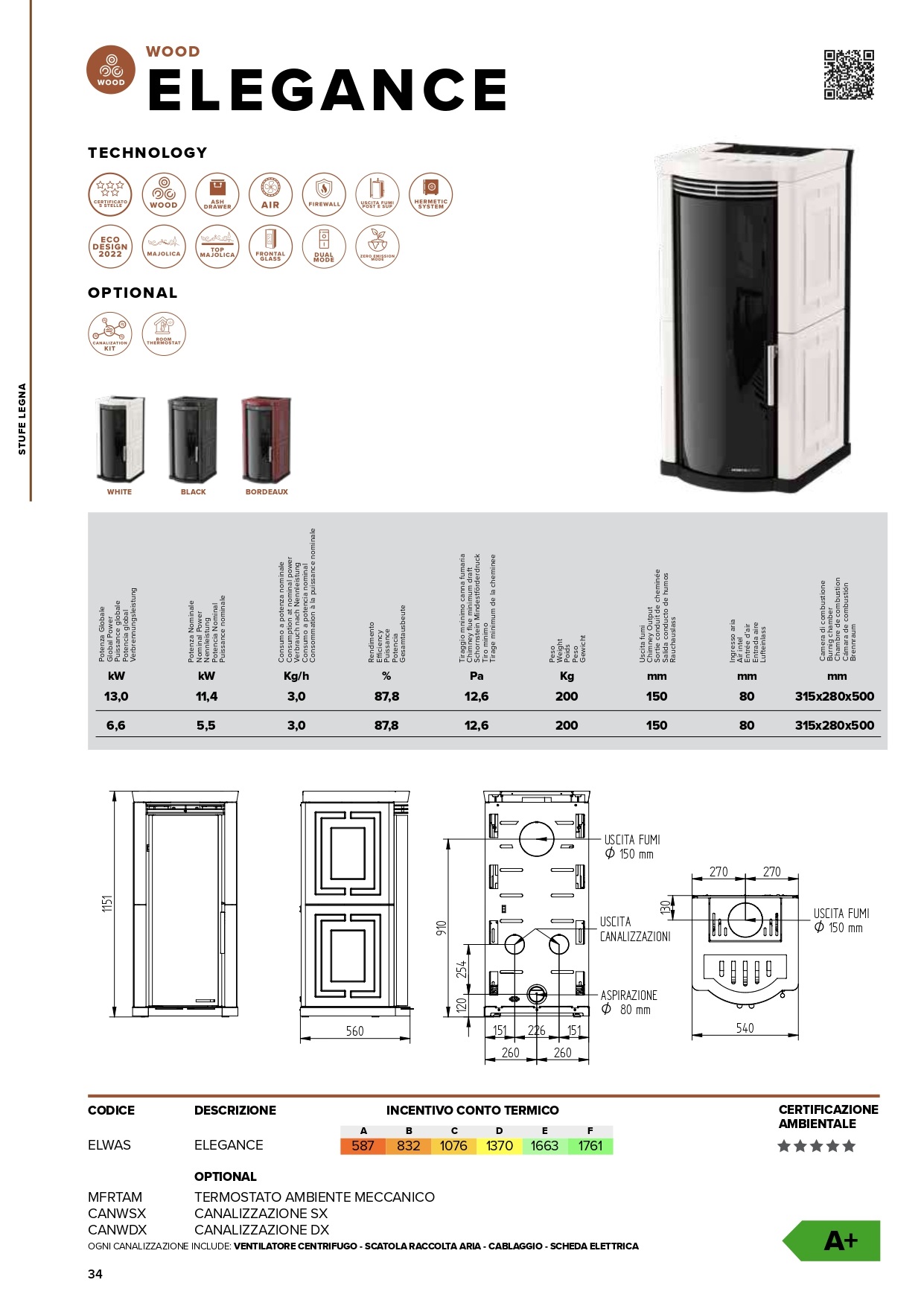 elegance wood conto termico