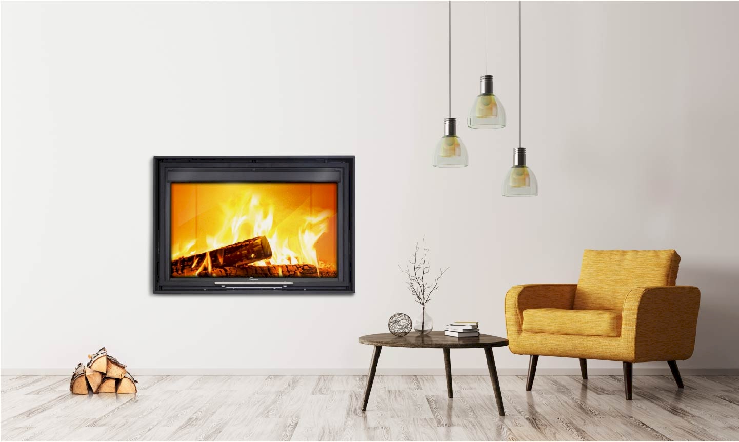 Inserto a legna ITACA 80 ECO Lacunza