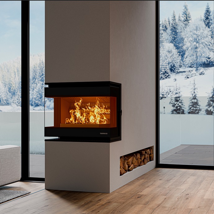 Inserto a Legna Panorama Evo Thermorossi