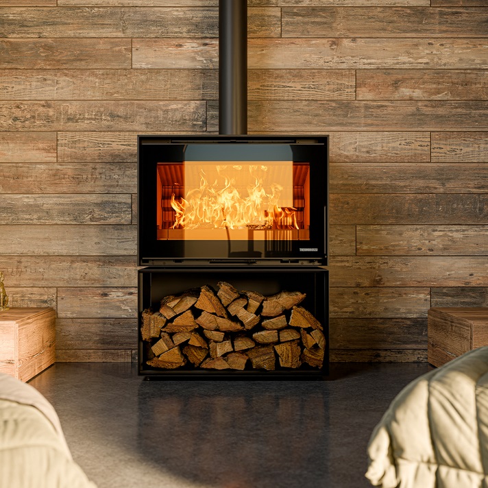 Inserto Camino a Legna FullMoon Evo6 Thermorossi
