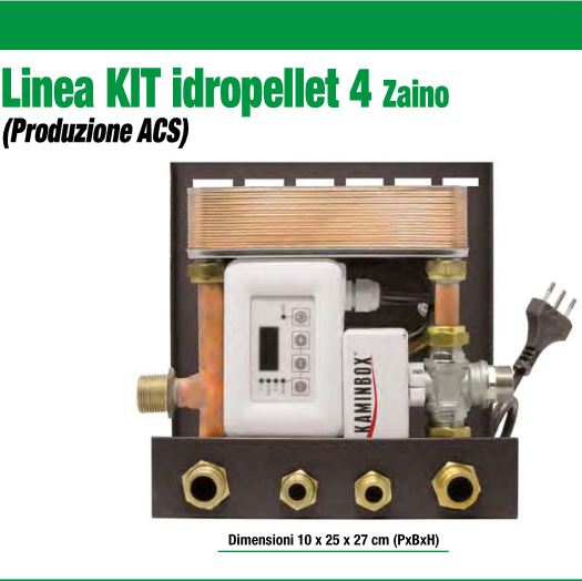 Kit Idropellet 4 Zaino Kaminbox