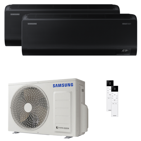 Multisplit Samsung Wind Free Black Dual Split 7000+7000