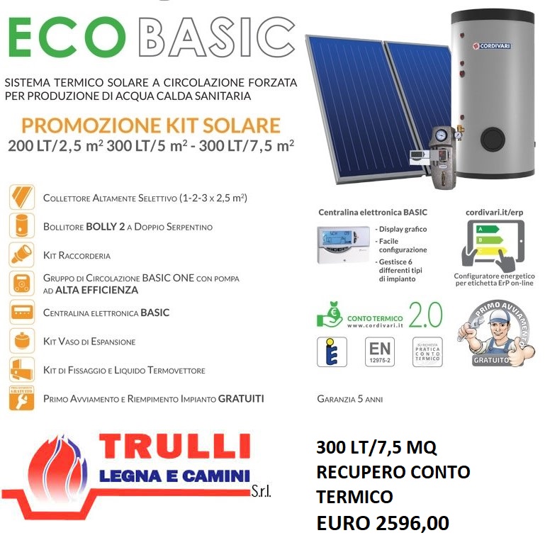 Pannello Solare EcoBasic 300/7,5 MQ Cordivari