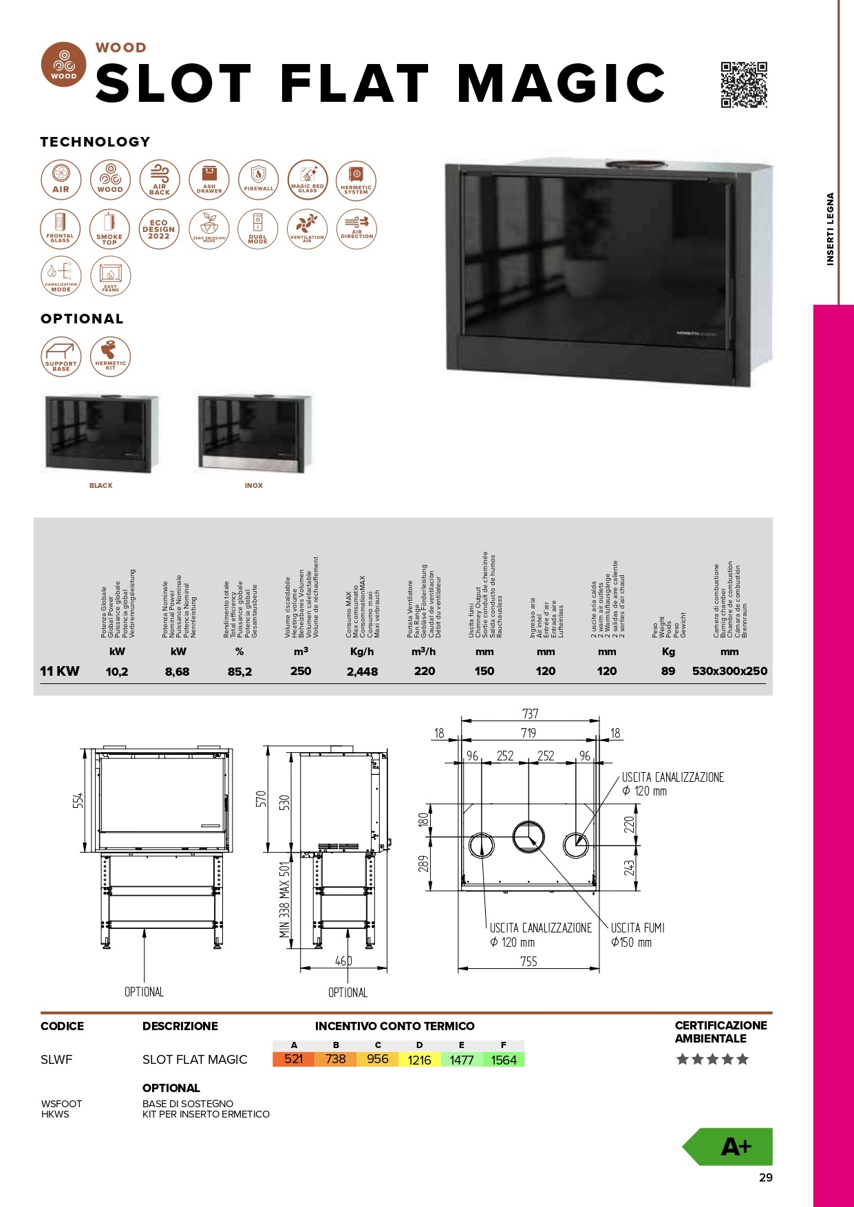 slot flat magic conto termico