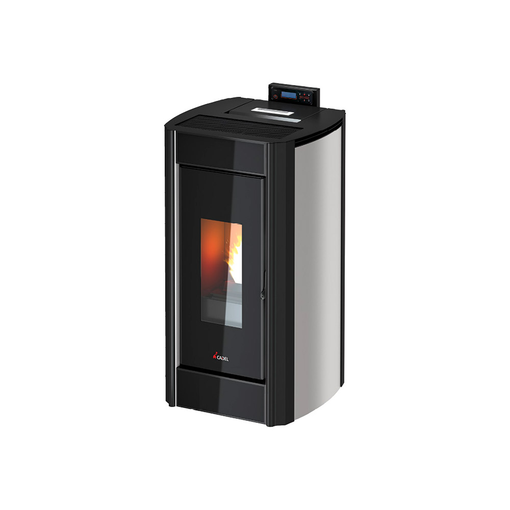 Stufa a Pellet Cadel Evo 3 acciaio 8.5 kW