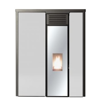 Stufa a Pellet Fly Slim Glass CTL bianco