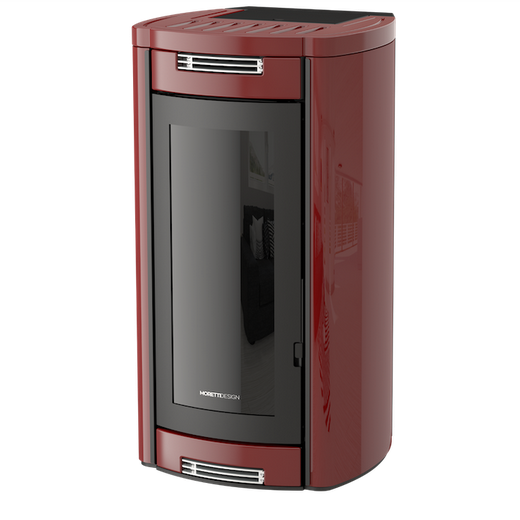 Termostufa a Pellet Aladino Glass 14 Moretti Design