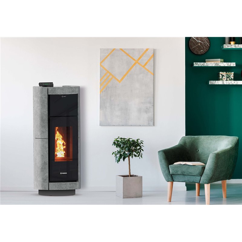 Termostufa a pellet Thermorossi DORICA Stone Supreme Idra