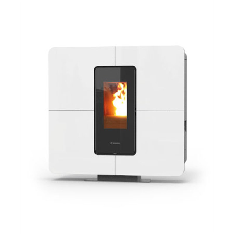 Termostufa a pellet Thermorossi SLIMQUADRO IDRA MAXI