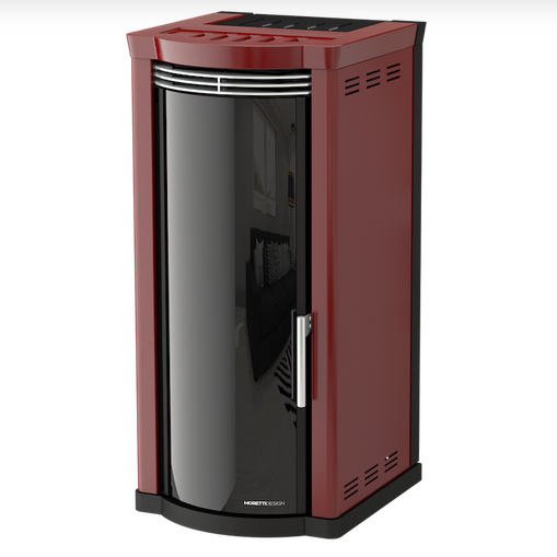 Termostufe Pellet Moretti Design Elegance Style 22 rosso
