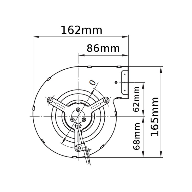 Ventilatore centrifugo D2E097-BE01-02