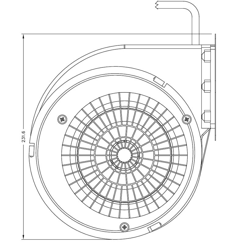 Ventilatore centrifugo GT500CE01-W935050011 dim.2